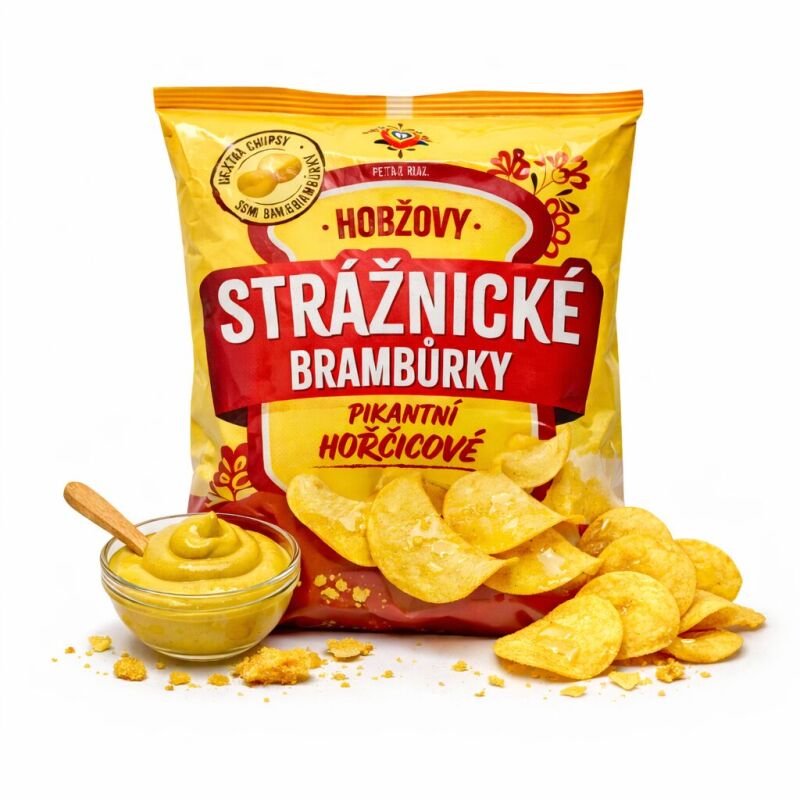Strážnické brambůrky hořčicové pikantní 60 g